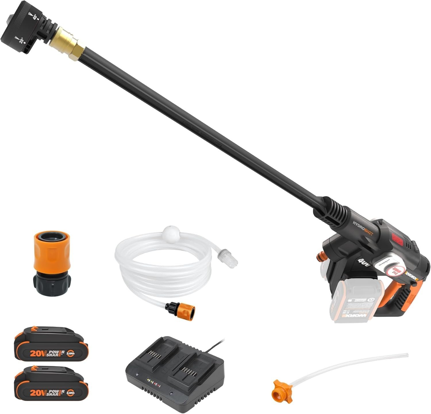 WORX Hydroshot 40V-Nettoyeur Haute Pression Sans Fil